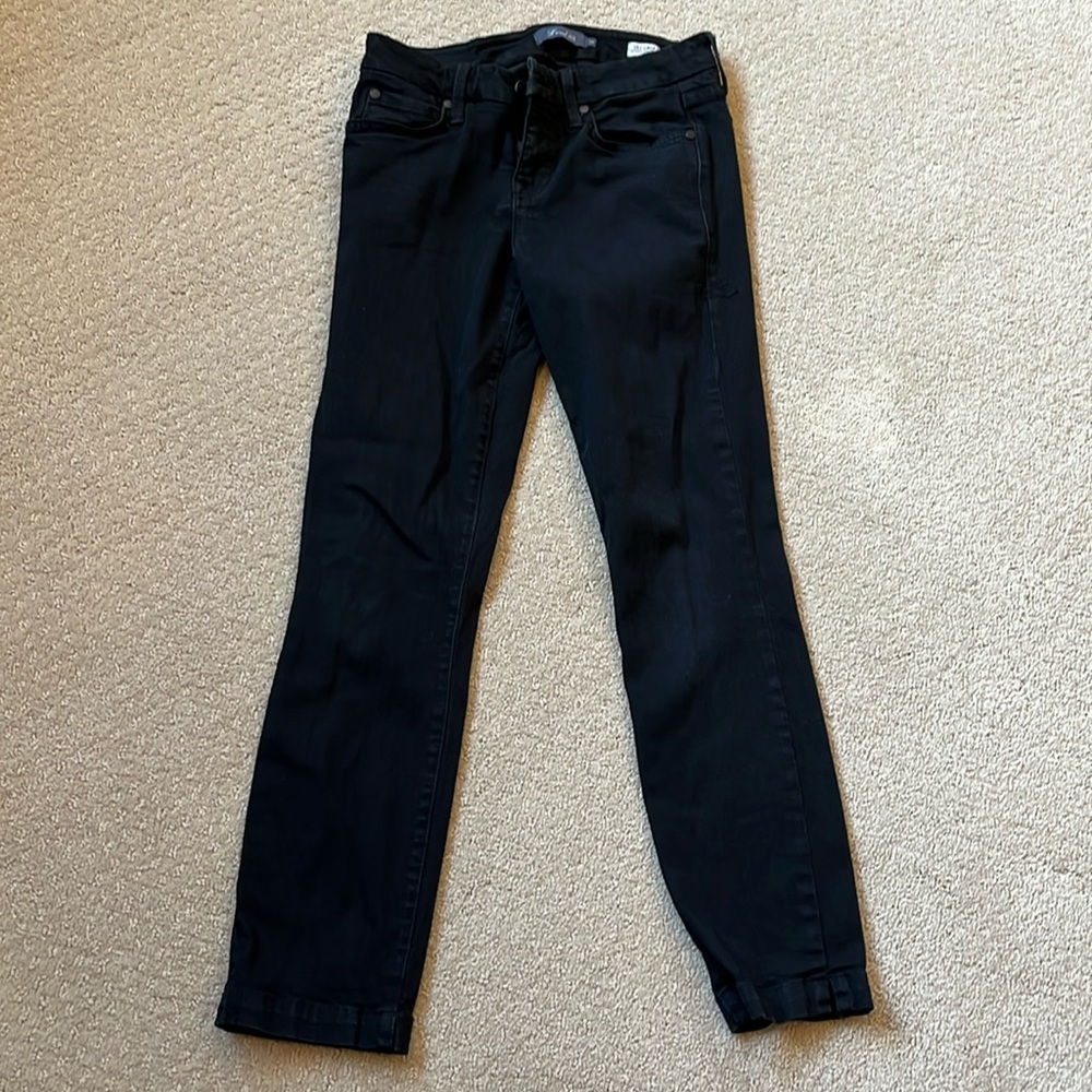 Level 99 size 28 Lily crop skinny straight, black denim jeans
